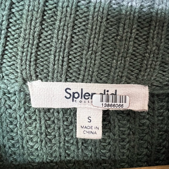 Splendid Darla Sweater – Olive Green – Size Small – Cozy & Stylish! - Picture 6 of 8